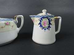 Antique Noritake Lidded Creamer & Sugar Dish - Made in Japan
