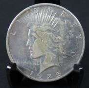 Circulated 1925 Peace Dollar Coin