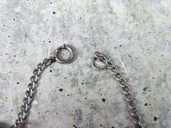 7" Sterling Silver Bracelet with Etched Heart Pendants - 8g
