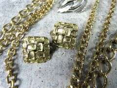 Grouping of Costume Jewelry with Clip Earrings and Necklaces