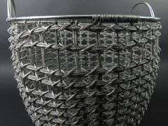 Metal Reinforced Faux Jute Basket