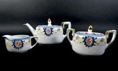 Noritake Tea Pot with Lidded Sugar & Creamer - Made in Japan
