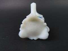Victorian Painted Milk Glass Toothpick Holder