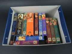 Mixed Lot of Christian VHS Tapes in Storage Box