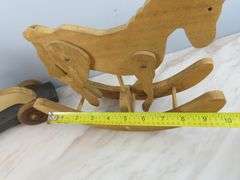 Wooden Rocking Horse & Rabbit Pull Toy