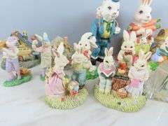 Mixed Lot of Composite Rabbit Décor