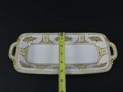 Noritake Handpainted Rectangle Handled Dish - Made in Japan