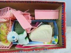 Box of Vintage Doll Toys with Heads