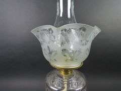 Beautiful Antique Oil Table Lamp