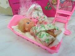 Vintage Barbie Baby Sitter Play Set in Original Box