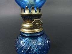 Small Blue Oil Lamp