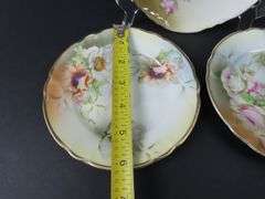 Mixed Lot of 3 Antique Floral 6" Plates