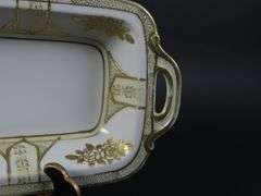 Noritake Handpainted Rectangle Handled Dish - Made in Japan