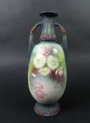 Antique Handpainted Double Handled Vase