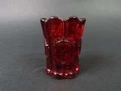 Vintage Ruby Red Toothpick Holder