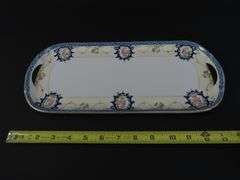 Noritake Handpainted Rectangle Handled Tray - Made in Japan