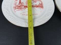 Lot of 2 Vintage Church Collector Plates