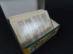 Retro Metal Recipe Box with Recipes