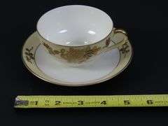 Lot of 6 Noritake Handpainted Teacups & Saucers - Made in Japan