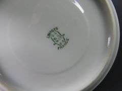 Antique Limoges Double Handled Tea Cup & Saucer