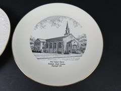 Lot of 2 Vintage Church Collector Plates