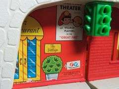 1973 Fisher Price "Family Village" Playset with Accessories