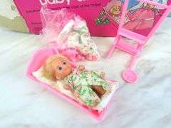 Vintage Barbie Baby Sitter Play Set in Original Box