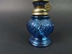 Small Blue Oil Lamp