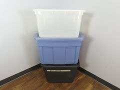 Mixed Lot of 3 Storage Totes