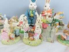 Mixed Lot of Composite Rabbit Décor