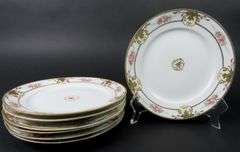 Lot of 7 Antique Handpainted Nippon Salad Plates