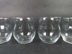 Lot of 4 Vintage Glass Votive Holders