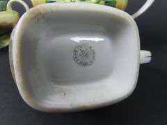 Handpainted Japanese Teapot with Creamer & Lidded Sugar Dish