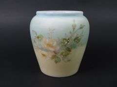 Antique Handpainted Bristol Glass Vase