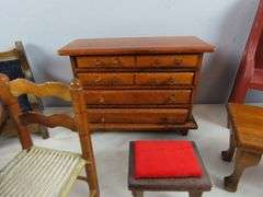 Big Lot of Wooden Doll House Furniture