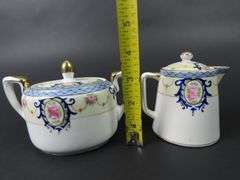 Antique Noritake Lidded Creamer & Sugar Dish - Made in Japan