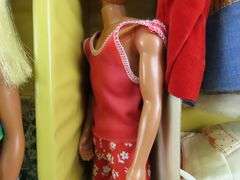 Barbie, Ken and Tons of Clothes in Vintage Fashion Doll Trunk