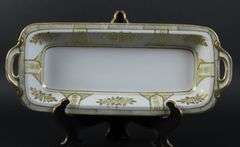 Noritake Handpainted Rectangle Handled Dish - Made in Japan