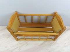 Vintage Strombecker Wooden Doll Crib