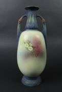 Antique Handpainted Double Handled Vase