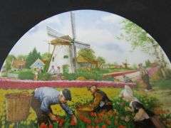 1985 Hand Decorated Royal Schwabap Collector Plate  Made in Holland