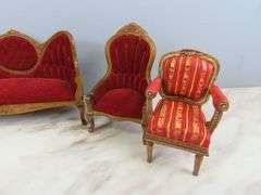 Lot of Victorian Style Doll House Furniture
