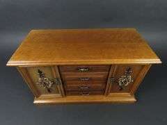 Vintage Wooden Jewelry Box