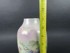 Antique Handpainted Tall Blackberry Vase #2 - See Description