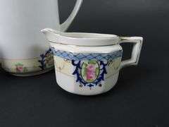 Antique Noritake Chocolate Pot with Creamer & Lidded Sugar
