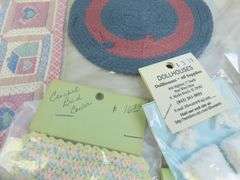Lot of Doll House Rugs, Linens & Roof Tiles