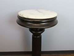 Antique Marble Top Plant / Candle Stand