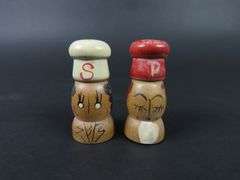 Vintage Tiny Handpainted Salt & Pepper Shakers