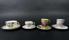 Mixed Lot of 4 Collectible Tea Cups & Saucers