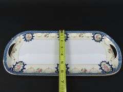 Noritake Handpainted Rectangle Handled Tray - Made in Japan